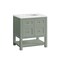 James Martin Vanities Breckenridge 30in Single Vanity, Smokey Celadon w/ 3 CM Ethereal Noctis Top 330-V30-SC-3ENC - alternate 3